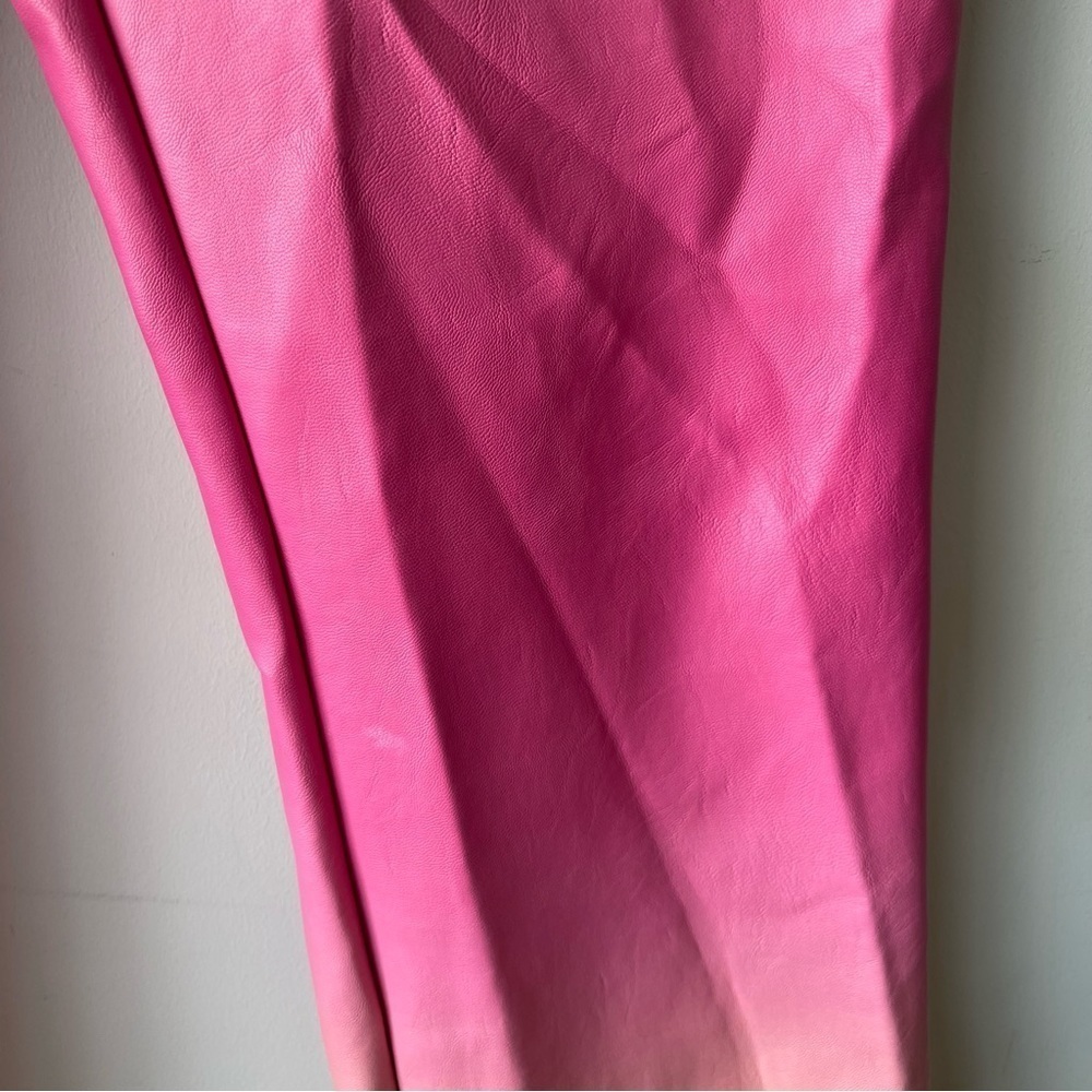 I.AM.GIA Pants Womens Medium Pink Yellow Davika Faux Leather Ombre Sunset - Picture 6 of 11